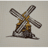 Zestaw ręczników waflowych 2 sztuki Ozdoba chleb i młyn 45x75 cm TM Yaroslav