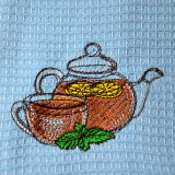 Zestaw ręczników Pamiątkowy diz.5 Herbata z cytryną 2 szt. 45x75 cm TM Jarosław Zestaw ręczników Pamiątkowy diz.5 Herbata z cytryną 2 szt. 45x75 cm TM Jarosław