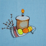 Ręcznik waflowy Pamiątkowa Projekt wielkanocny 7 45x75 cm TM Yaroslav Ręcznik waflowy Pamiątkowa Projekt wielkanocny 7 45x75 cm TM Yaroslav