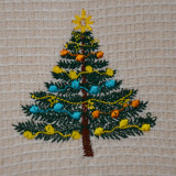 Ręcznik pamiątkowy Noworoczna drzewo 45x75 cm TM Jarosław