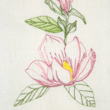 Serwetka półlniana z haftem 001 magnolii TM Yaroslav