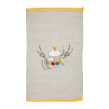 Serwetka półlniana wielkanocna z haftem i koronką TM Jarosław Serwetka półlniana wielkanocna z haftem i koronką TM Jarosław