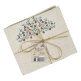 Fartuch lniany z haftem Brązowe kwiaty m.K-102 TM Jarosław Fartuch lniany z haftem Brązowe kwiaty m.K-102 TM Jarosław