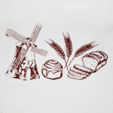 Fartuch lniany z nadrukiem m.K-102 Bread TM Yaroslav Fartuch lniany z nadrukiem m.K-102 Bread TM Yaroslav