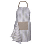 Fartuch z ręcznikiem Yaroslav Home m.K-174 piaszczysty D12 TM Yaroslav