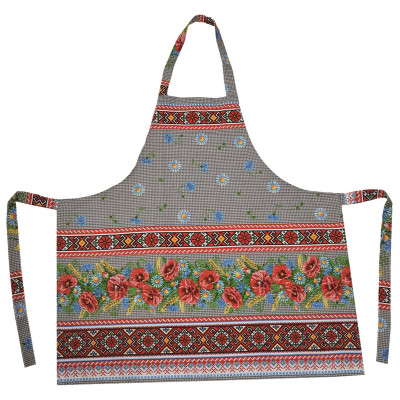 Fartuszek prezentowy m.K-408 maki i chabry bawełna TM Jarosław