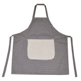 Fartuszek z frotte na guziki m.K-515 czarny kratka TM Yaroslav Fartuszek z frotte na guziki m.K-515 czarny kratka TM Yaroslav