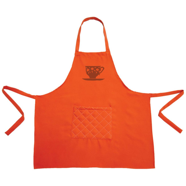 Fartusz kuchenny K-524 pomarańczowy TM Yaroslav