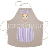 Fartuch z aplikacją Solokha m.427 szary TM Yaroslav Fartuch z aplikacją Solokha m.427 szary TM Yaroslav