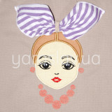 Fartuch z aplikacją Solokha m.427 szary TM Yaroslav Fartuch z aplikacją Solokha m.427 szary TM Yaroslav