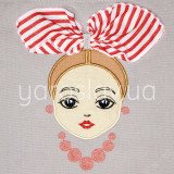 Fartuch z aplikacją Solokha m.427 szary TM Yaroslav Fartuch z aplikacją Solokha m.427 szary TM Yaroslav