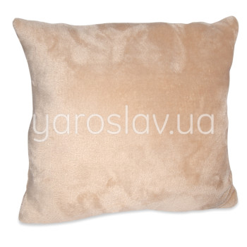 Poduszka dekoracyjna z polaru f-220 beżowa 35x35 cm TM Jarosław