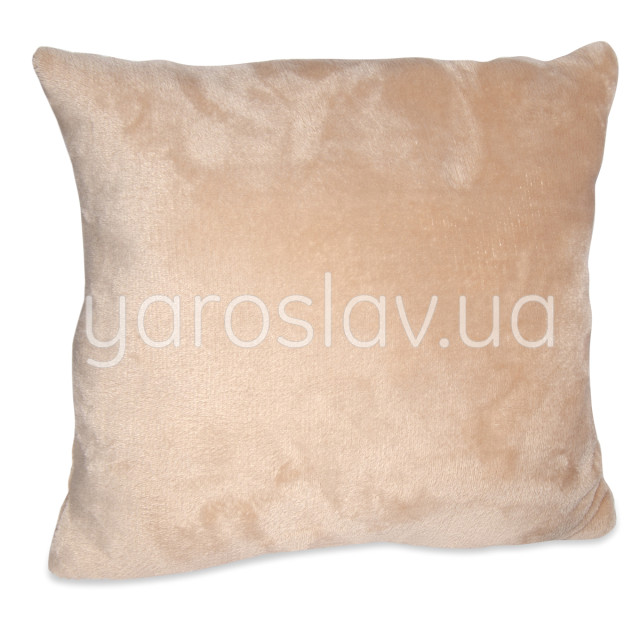 Poduszka dekoracyjna z polaru f-220 beżowa 35x35 cm TM Jarosław