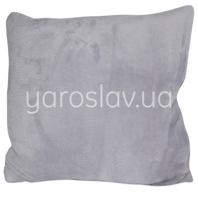 Poduszka dekoracyjna z polaru f-311 szary 35x35 cm TM Jarosław