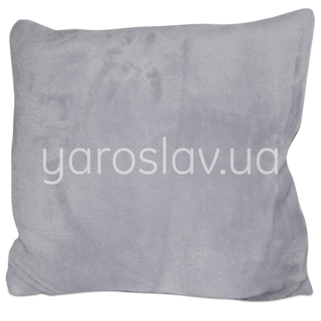 Poduszka dekoracyjna z polaru f-311 szary 35x35 cm TM Jarosław