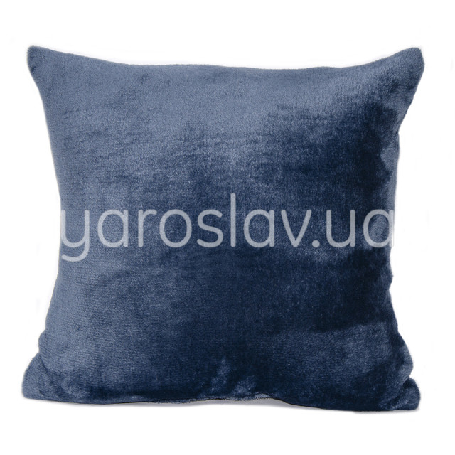 Poduszka dekoracyjna z polaru f-327 szaro-niebieski 35x35 cm TM Jarosław