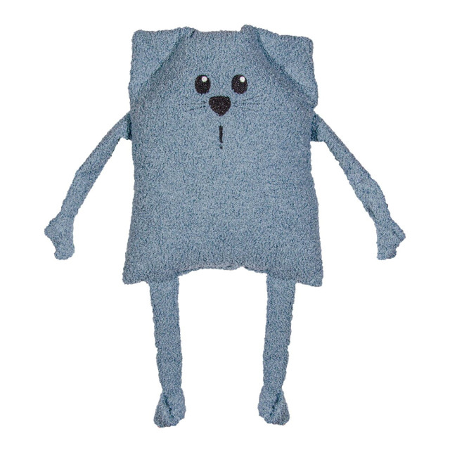 Poduszka dekoracyjna Kot I-536 welur niebieski 25x33 cm TM Jarosław