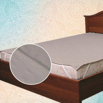 Pokrowiec na materac wodoodporna oddychająca szary bawełna TM Yaroslav