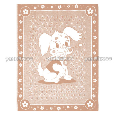 Kocyk dziecięcy bawełniany Doggy Artist 100x140 cm TM Yaroslav