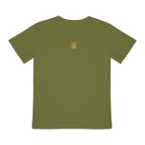 Koszulka dziecięca m.176 z haftem Trident khaki bawełniana TM Yaroslav