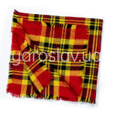 Szal Rumianek czerwony półwełniany 70х70 cm TM Yaroslav