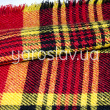 Szal Rumianek czerwony półwełniany 70х70 cm TM Yaroslav