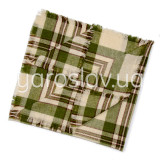 Szal Veselka mod.3/3 zielony półwełniany 85x85 cm TM Yaroslav