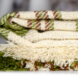 Szal Veselka mod.3/3 zielony półwełniany 85x85 cm TM Yaroslav