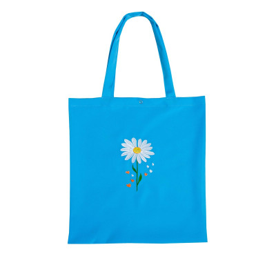 Torba ekologiczna м.Р-395/1 z haftem rumianek niebieski TM Jarosław