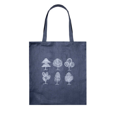 Torba ekologiczna м.Р-395/1 z haftem Zimowy las ciemnoszary TM Jarosław