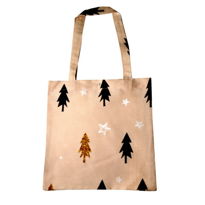Eko-torba mini m.R-395/1 Choinki w kolorze beżowym 34x32 cm TM Yaroslav