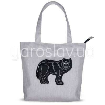 Torba typu shopper м.Р-305 z haftem wilk TM Yaroslav