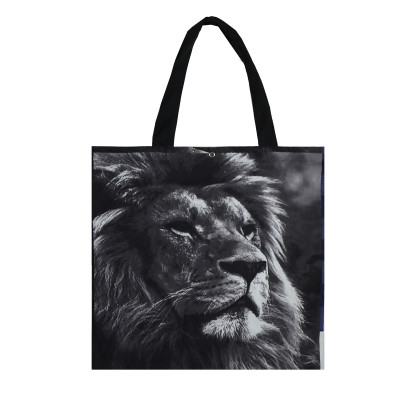 Torba ekologiczna м.Р-395/1 Lew na czarnym tle 42x40 cm TM Jarosław