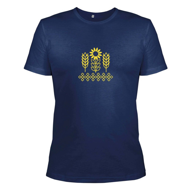 Koszulka z nadrukiem Słonecznik i kłoski m.45 bordowe TM Yaroslav