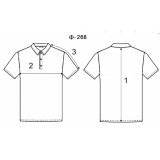 Koszulka polo męski m.F-268 czerwony TM Yaroslav