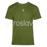 Koszulka z haftem Trizub m.45 khaki TM Yaroslav