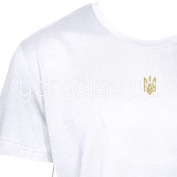 Koszulka z haftem Trizub m.45 biały TM Yaroslav
