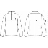 Sweter polarowy z zamkiem m.F-485 szary TM Yaroslav
