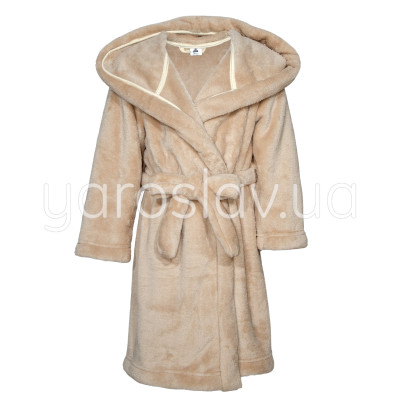 Dziecięcy szlafrok polarowy m.D-003 beżowy TM Yaroslav