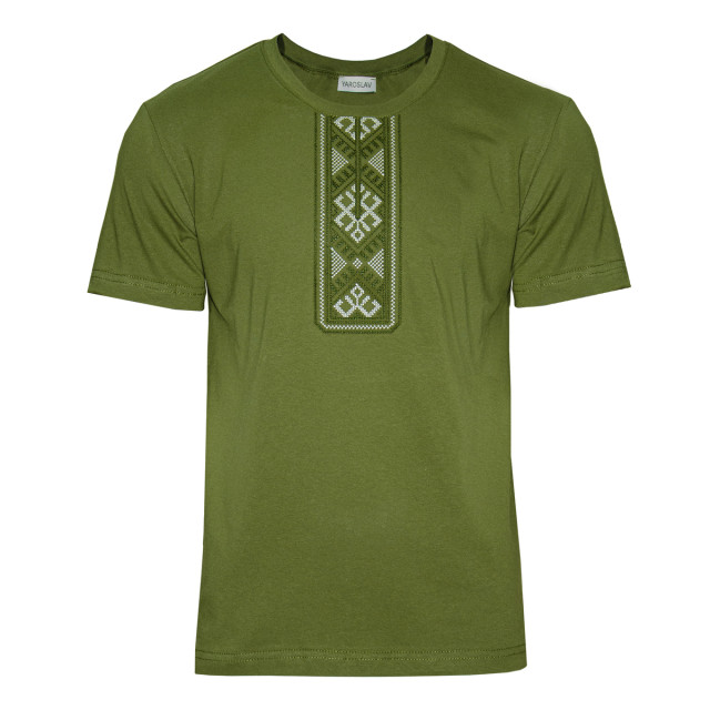 Koszulka Vyshyvanka m.623-K khaki TM Yaroslav Koszulka Vyshyvanka m.623-K khaki TM Yaroslav