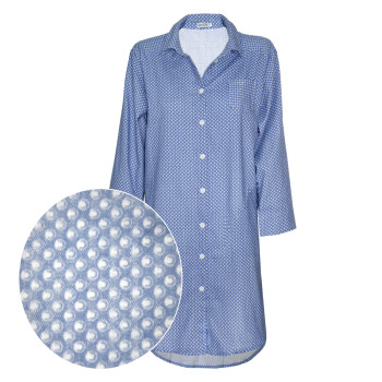 Tunika flanelowa m.F-058 niebieska z kropkami TM Jarosław
