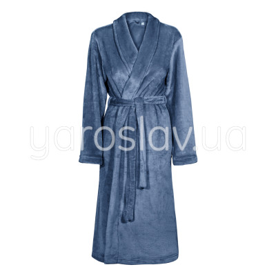 Szlafrok polarowy m.F-002 szal blue TM Jarosław