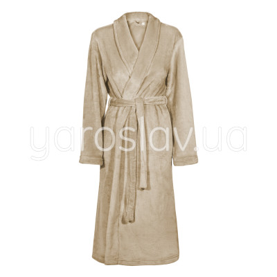 Szlafrok polarowy m.F-002 szal beżowy TM Jarosław