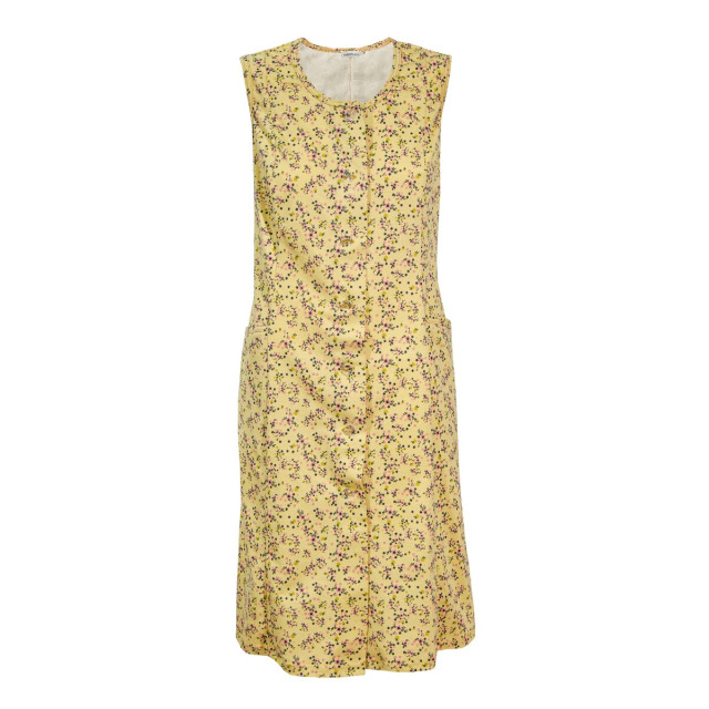 Szlafrok dzianina m.F-080 kwiaty na musztarda TM Yaroslav