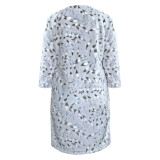 Szlafrok polarowy m.F-137 liść TM Yaroslav