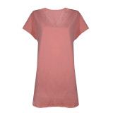 Koszula nocna dziana z elastanem m.F-124 koral TM Yaroslav