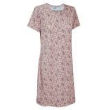 Koszula nocna dzianina m.F-131 kwiaty na brzoskwini TM Yaroslav