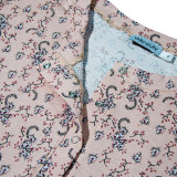 Koszula nocna dzianina m.F-131 kwiaty na brzoskwini TM Yaroslav