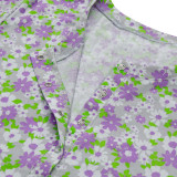 Koszula nocna dzianina m.F-131 kwiaty na szary TM Yaroslav Koszula nocna dzianina m.F-131 kwiaty na szary TM Yaroslav