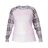 Garnitur interlock m.F-185 różowy komórka sweter ze spodniami TM Yaroslav